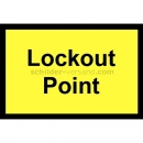 Warnschilder: Lockout Point - Sperrpunkt